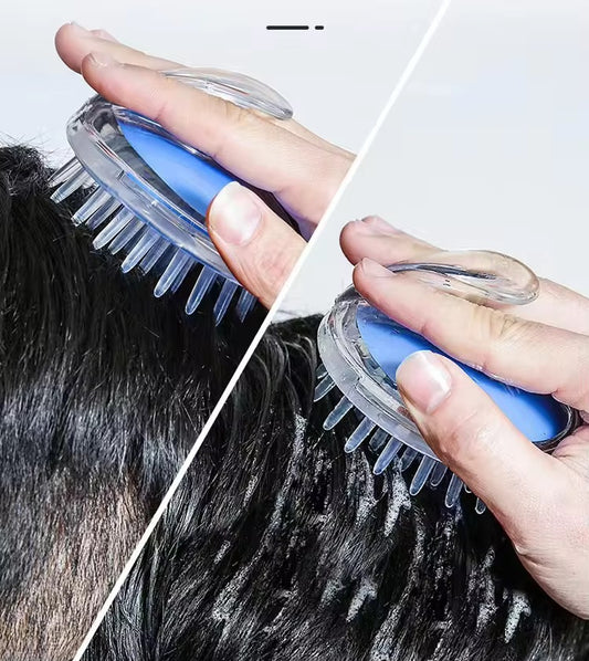Ergonomic massage brush