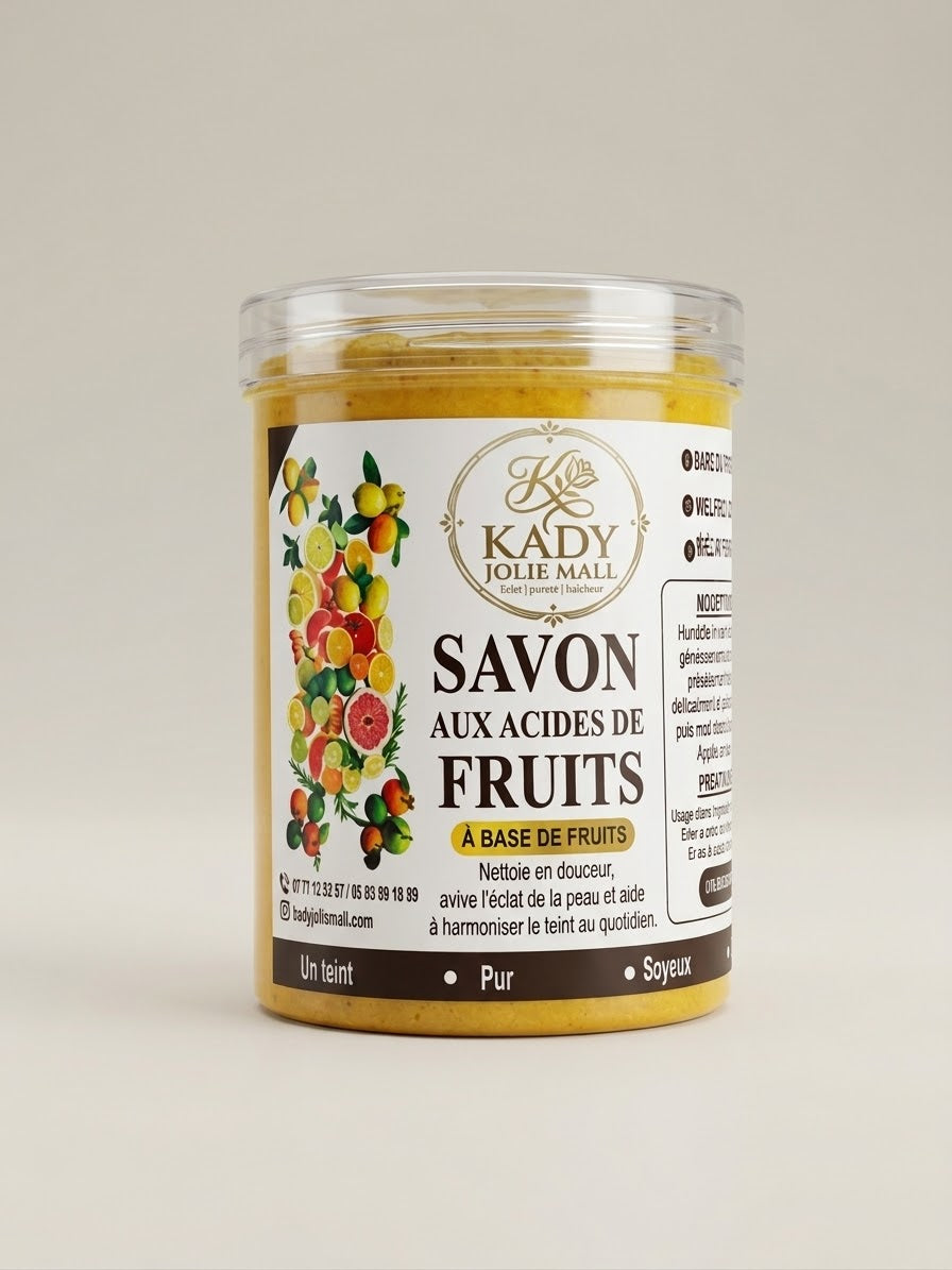 Savon gommant aux acides de fruits 500g
