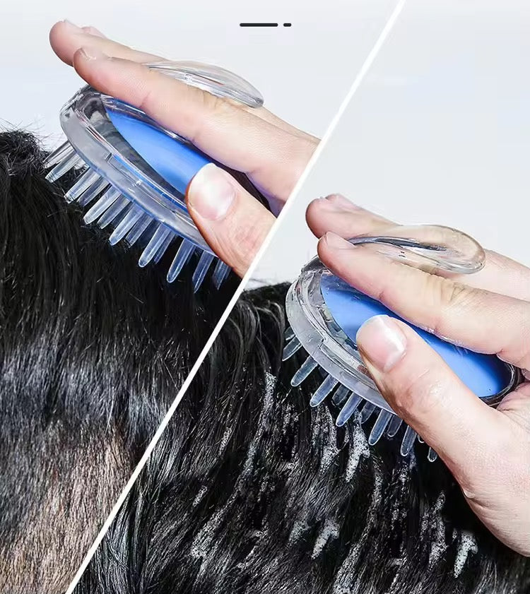Ergonomic massage brush