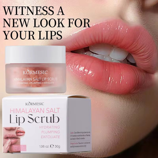 Moisturizing and plumping lip scrub